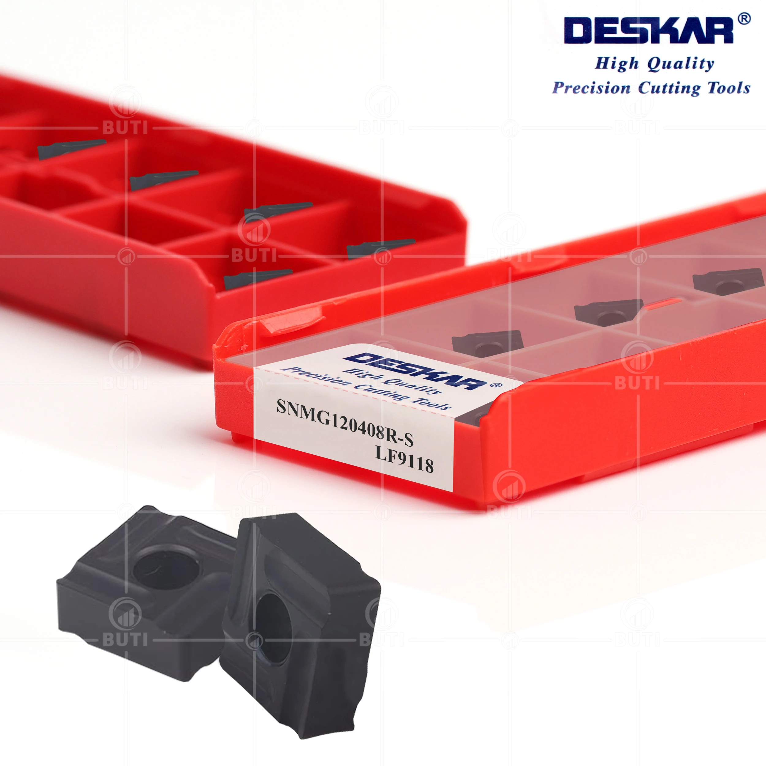 DESKAR 100% Original SNMG120408R-S L-S TM LF9118 Turning Tools Carbide Inserts CNC Lathe Cutting Blades Suitable For Steel Parts