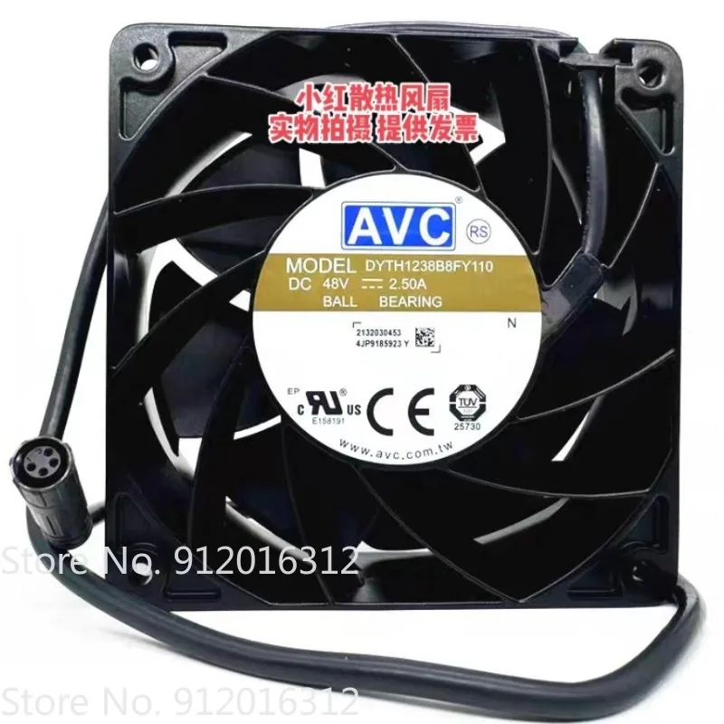 

Новый вентилятор для AVC DYTH1238B8FY110 12038 48V 2.50A, охлаждающий вентилятор для коммутатора, 12 см, 120*120*38 мм