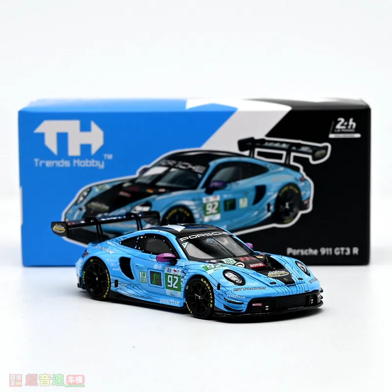 Diecast TH 1:64 Scale Porsche 911 992 GT3 R Le Mans 2025 Alloy Car Model