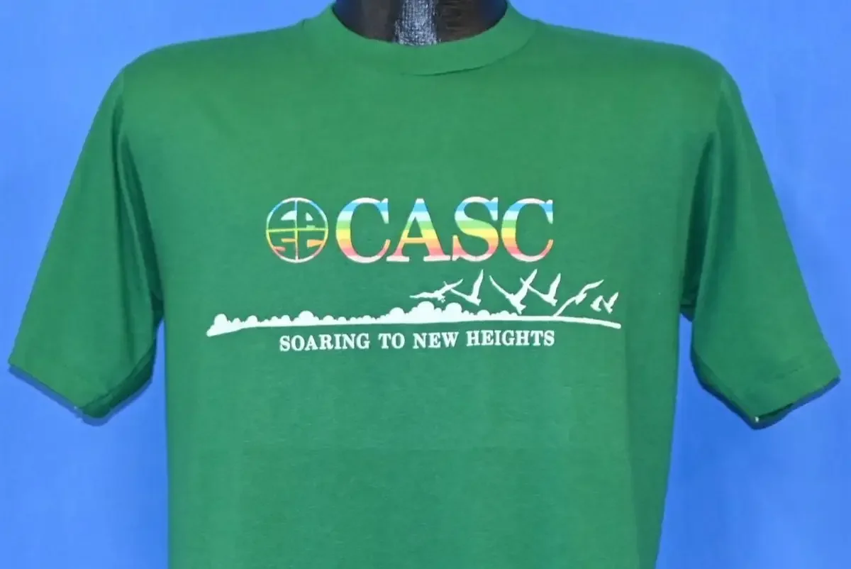 80s California Association of Student Councils CASC Souring to New Heights T Shirt Medium