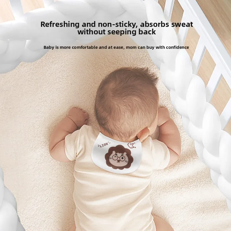 مناشف العرق للأطفال: قطن خالص، على طراز الرسوم المتحركة - للأطفال وأطفال رياض الأطفال. استخدم كمن وسادة أو منشفة خلفية، ناعمة وعملية