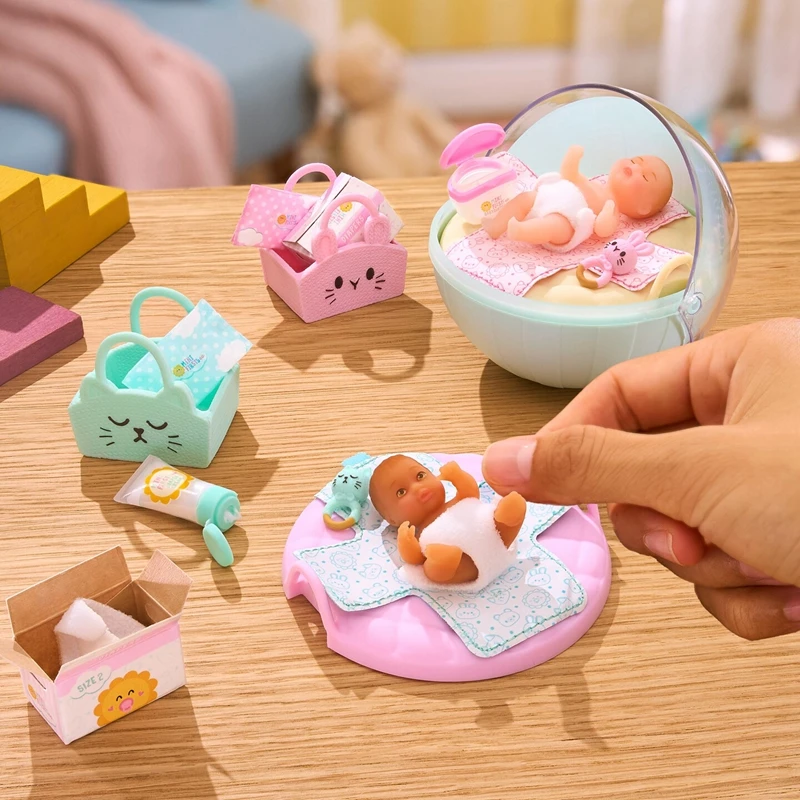 Genuine Miniverse Make It Mini Real Baby Series 2 Nurture Care Surprise Capsule Blind Box Miniature Scene Set Mini Dollhouse