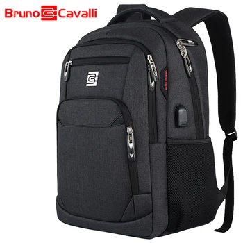 Sac à dos pour ordinateur portable avec port de chargement USB, antivol, mince, durable, voyage d'affaires, sac d'école universitaire, femmes et hommes, 15.6 pouces, 17 pouces