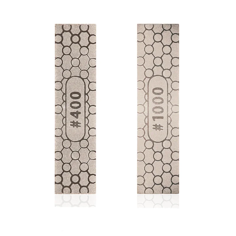 ALLSOME 1PCS Double Dual Sided Diamond Whetstone Sharpener Knife Sharpening Stone