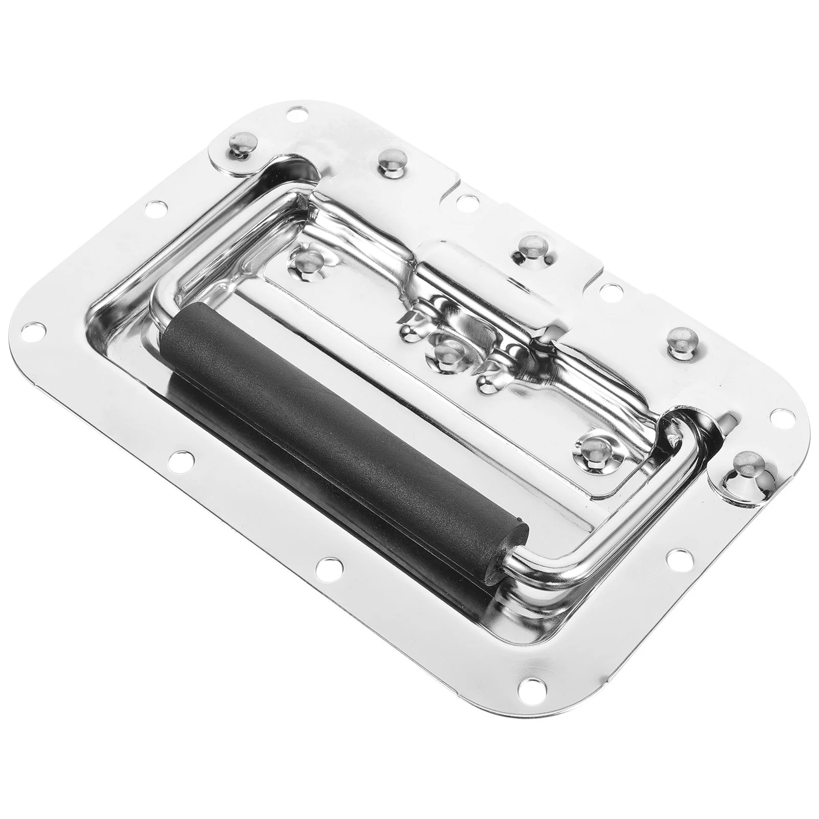 Cabinet Handles Electroplated Hardware Case Mount Toolbox Door Metal Furniture Sliding Pull Drawer Silver