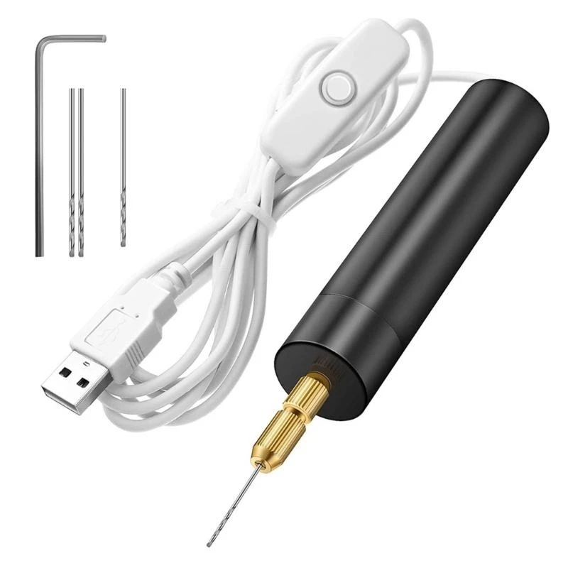 

C9GC Portable Small Electric Drill Hand Rotary Set Engraver Pen Jewelry Tool For Epoxy