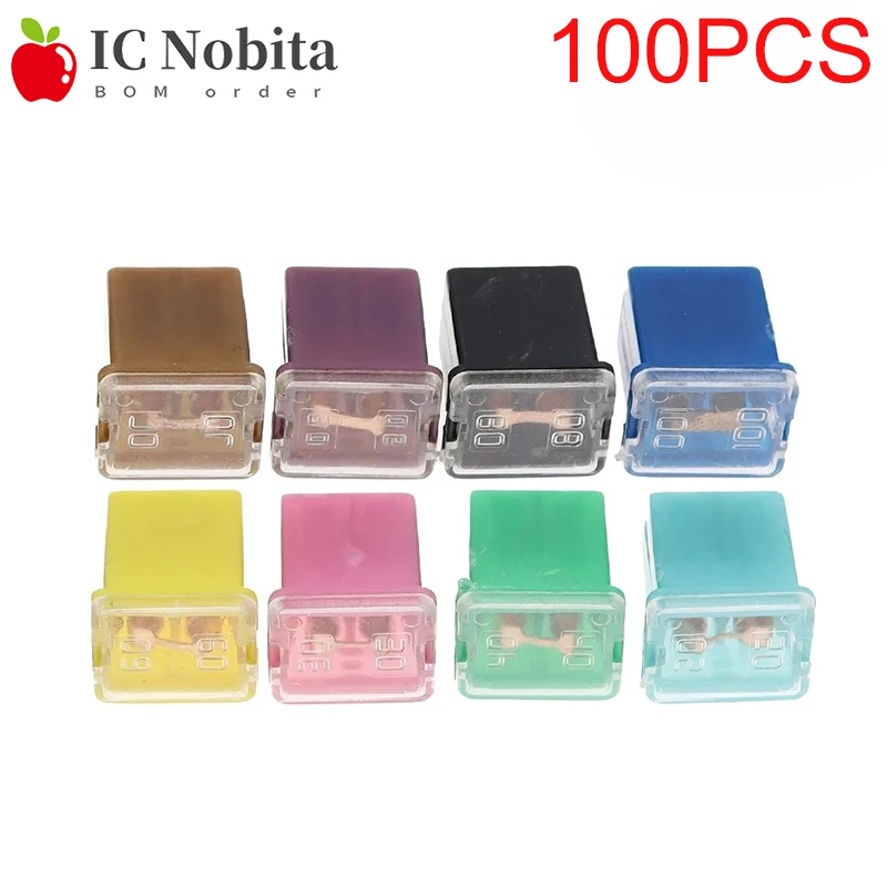 

100PCS 32V PEC LPJ Auto Fuse Square Fuse Box 20A/30A/40A/50A/60A/80A/90A/100A/120A Waterproof Fuses Holder Socket Connectors