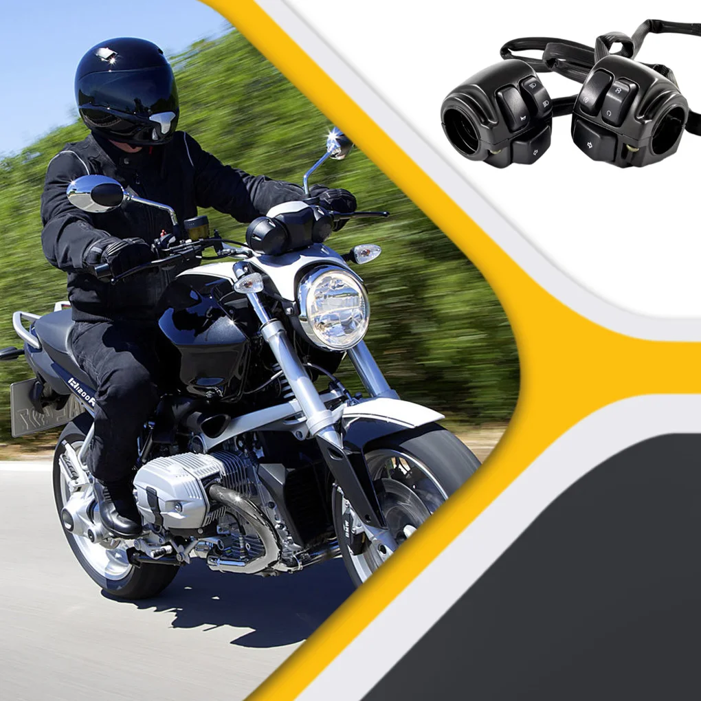 

1 пара переключателей для мотоциклов, ручка управления, детали переключателя, принадлежности для автотоцикла, кнопка нажатия, контроллер головки