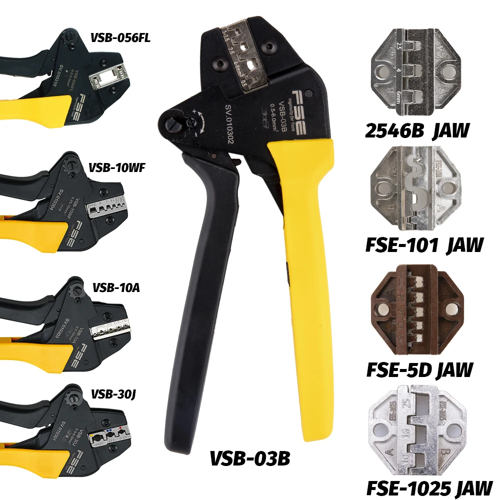 

FSE VSB-03B Pliers Cable Tools Wire Cutter Crimping Tool Crimper Stripper Crimp Cutters Alicate Plier Set Crimpatrice