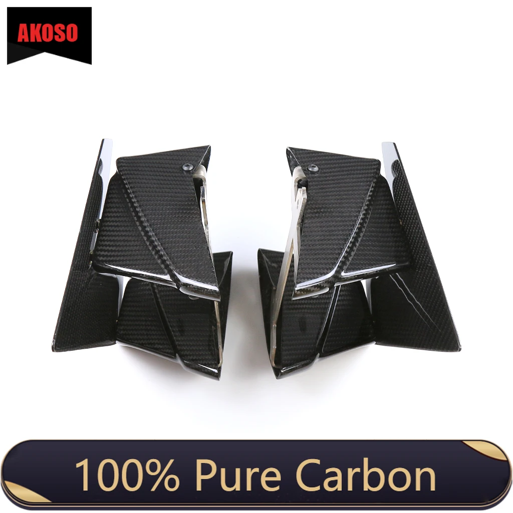 

100% Pure Full Carbon Fiber Motorcycle Modification Parts Winglets Fairing Cowls Kit For Kawasaki Z H2