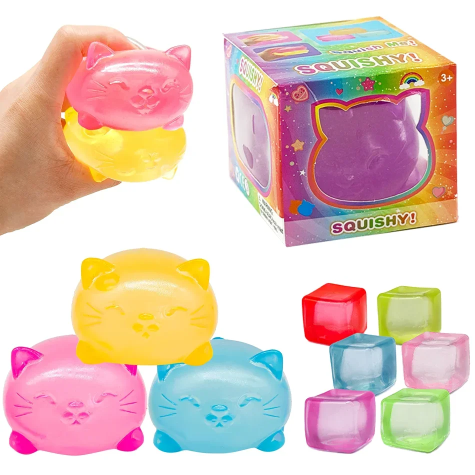 

New Squishy kitten Maltose Pinch Stress Relief Ball Stress Relief Toy Pinch Music Stress Relief Tool Slow Rebound Squeeze Toys