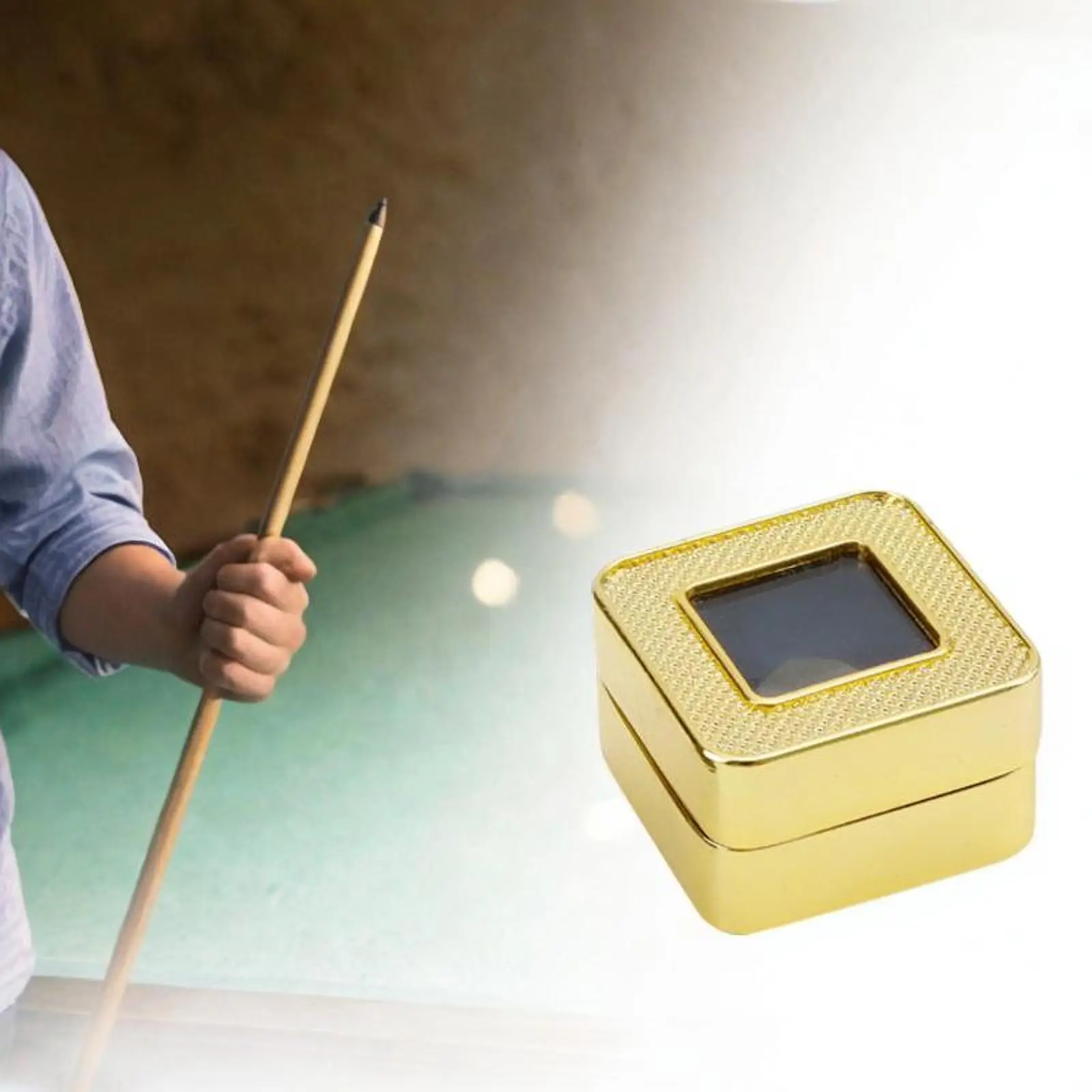 

Pool Cue Tip Storage Case Compact Transparent Lock Billiard Accessories Container for Snooker Pool Games
