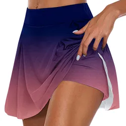 Short Shorts-Skirt Skorts Women Sports Summer Tennis Sport Skirts Outdoor Shorts Golf Fitness Badminton Layer Quick-Dry Jogger