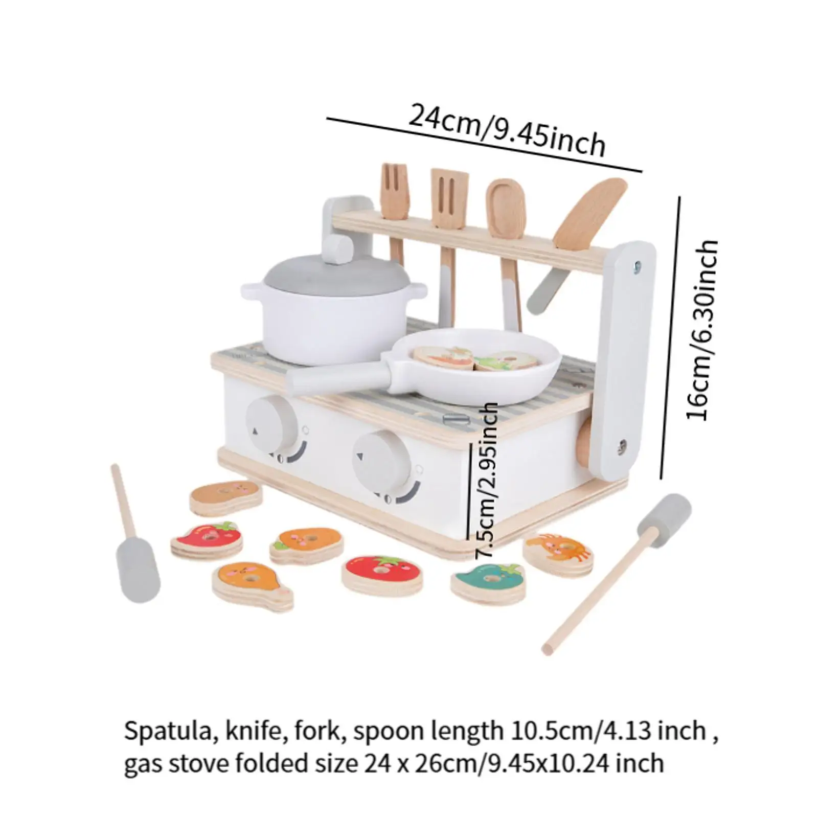 Mini Kitchen and Grill Toy Set for Kids with BBQ Accessories