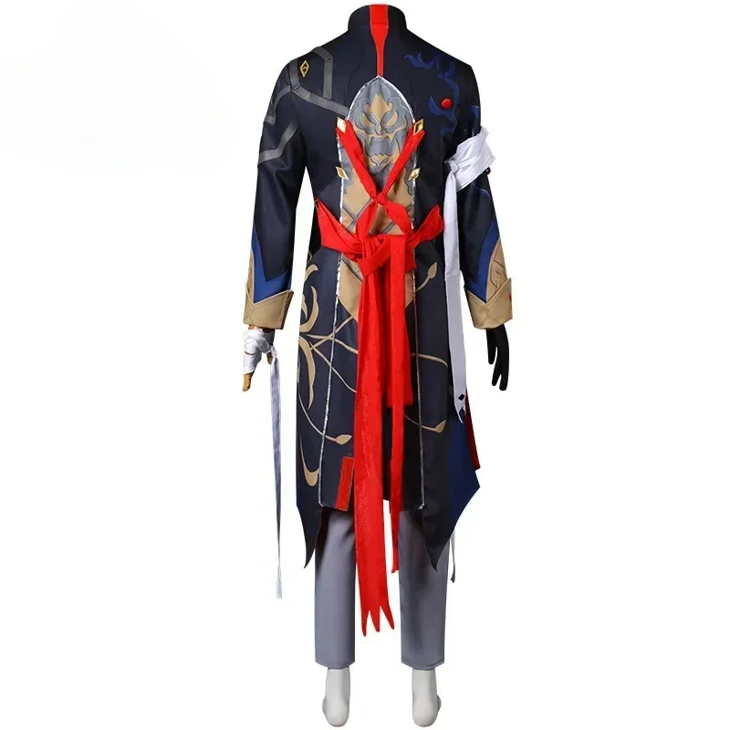 Blade Cosplay Kostüm Perücke Spiel Honkai Star Rail Uniform Ohrring Dunkelblaue Haare Männer Frauen Halloween Party Karneval Rolle Outfits