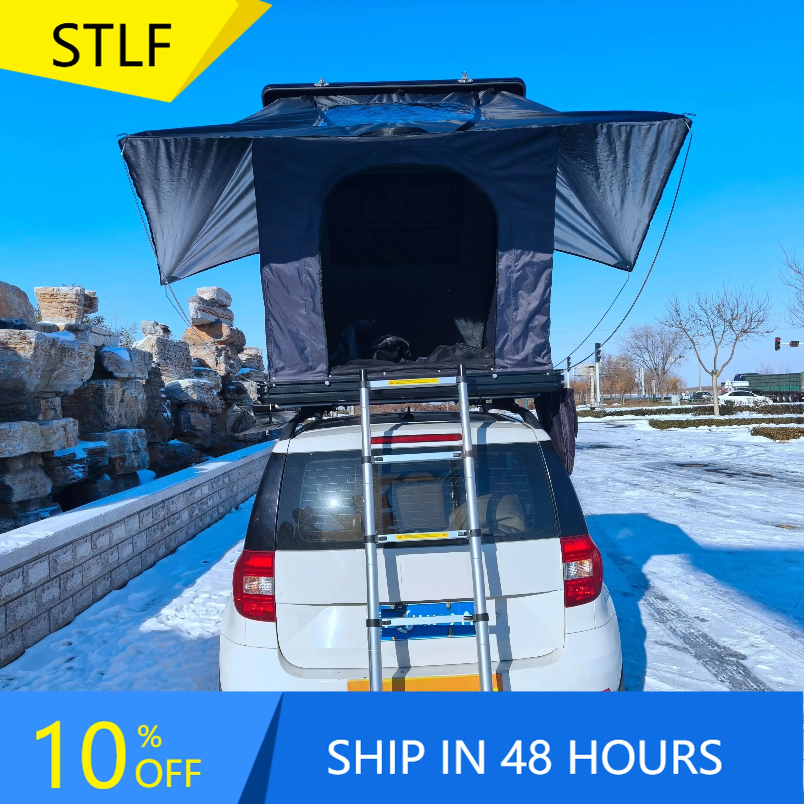 

Deren High QualityFactory Selling Car Tents Camping Outdoor Roof Rack Soft Roof Top Rack Car Tent Roof Top Tent For Sale