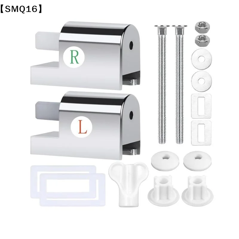 1Set Toilet Soft Close Hinges Seat Hinge Replacement Traditional Contemporary Toilet Lid Hinges Hardware Fixing Connector【SMQ】