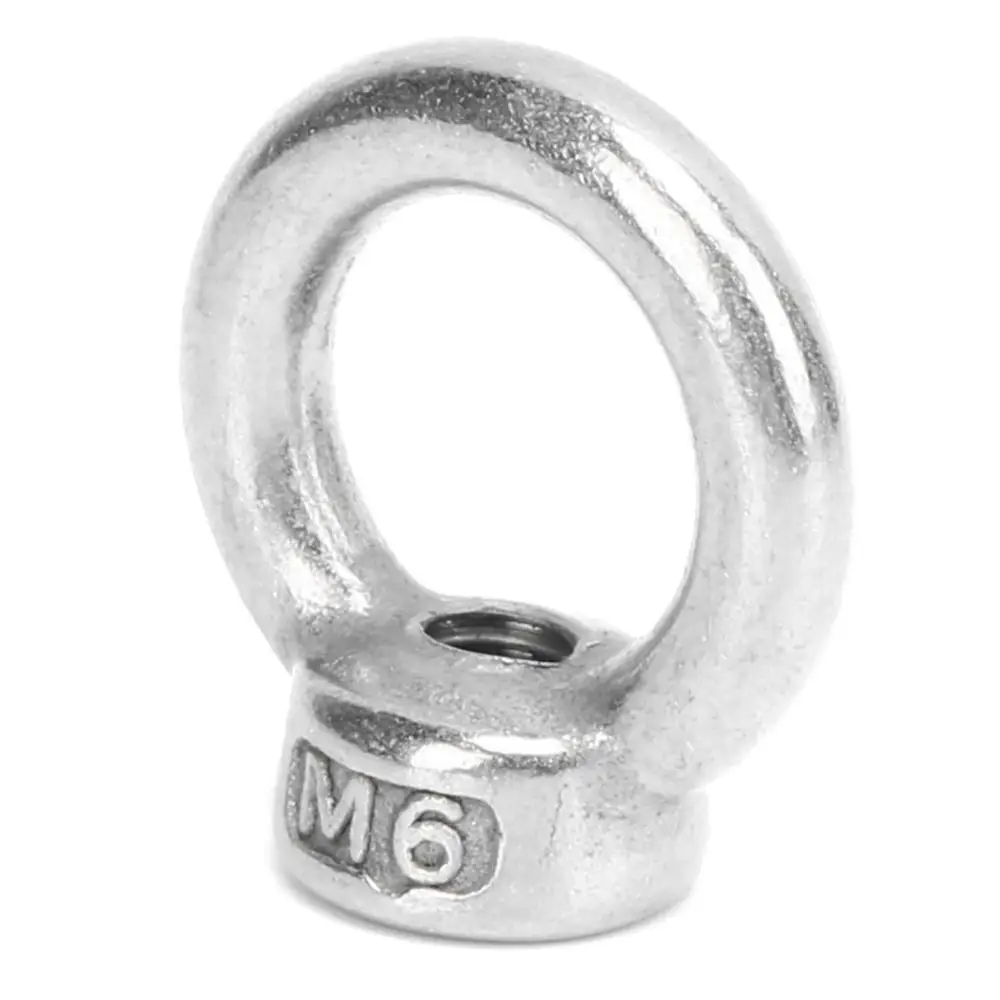 10 Pcs M6 / M8 / M10​ Lifting Eye Nut​ 304 Stainless Steel​ Ring Shape​ Eye Bolt​ Female Threaded Threaded Nut Fastener​