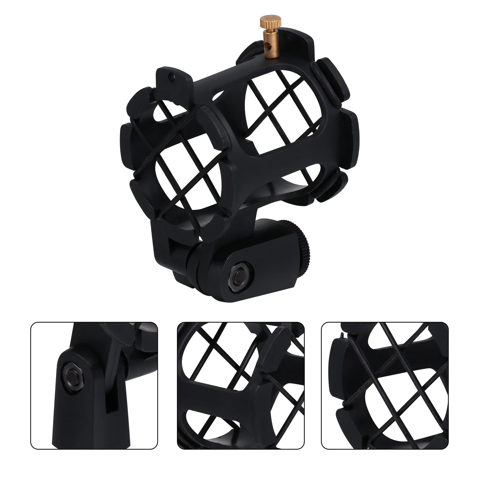 Plastic s Suspended Microphone Shock Mount Anti Holder Lightweight Portable Adjustable Angle Ideal Accessory