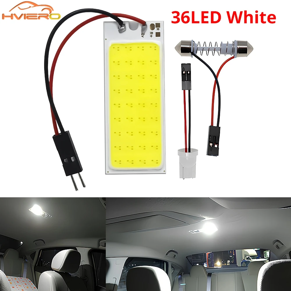 

1 шт. супер яркий автомобильный светодиодный светильник T10 C5W COB 36SMD, лампа для чтения багажника, номерного знака, лампа автоматического купола, внутреннее освещение, белый, красный