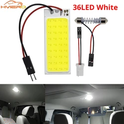 1pcs Super Bright Car LED T10 C5W COB 36SMD Reading Light Trunk License Plate Lamp Auto Dome Pathway Interior Lighting White Red