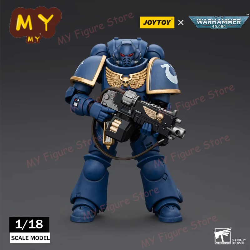 Original JOY TOY Warhammer 40k Action Figure 1/18 Ultramarines Intercessors 3.0 Figure Model Doll Collect Toys Birthday Gift