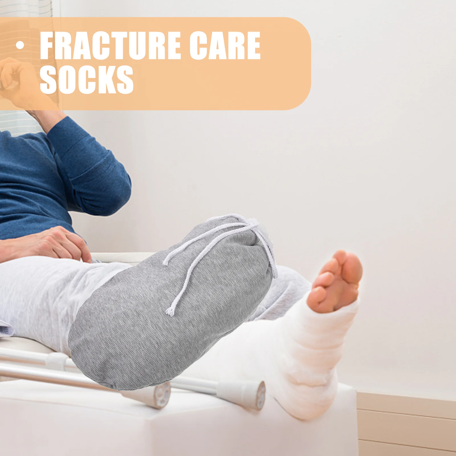1 قطعة الجبس جورب قابل للتعديل الدافئة حامي القدمين لدعم الكاحل التمريض الرعاية يلقي تو غطاء الجبس غطاء للقدم تنفس الدافئة #3