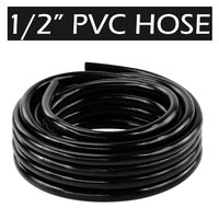 1/2'' PVC Garden Hose 3-Layer Anti-explosion Max 10 Bar Water Pressure Black Water Pipe Heavy Duty Tubing Irrigation Main Line