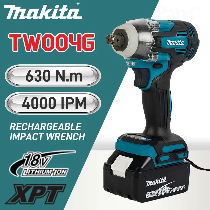 Makita Brushless Chave De Fenda Elétrica, Broca Recarregável, Driver com Bateria, XGT Machine, TW004, Novo, 2024, Li-ion