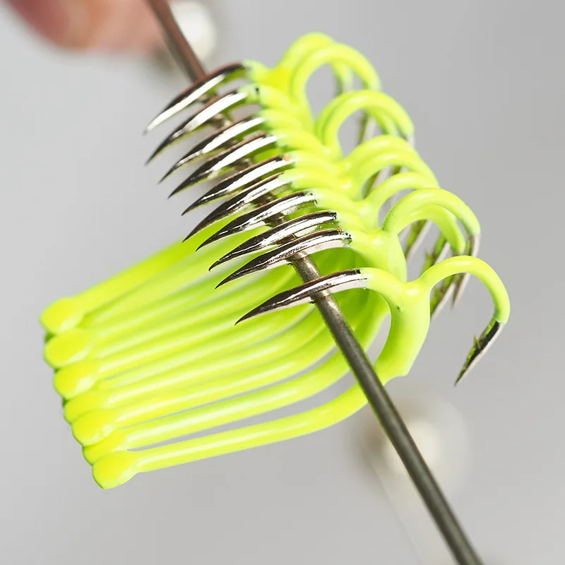 Anzuelos dobles con púas A333 – Acero al carbono para pesca marina - imagen 4