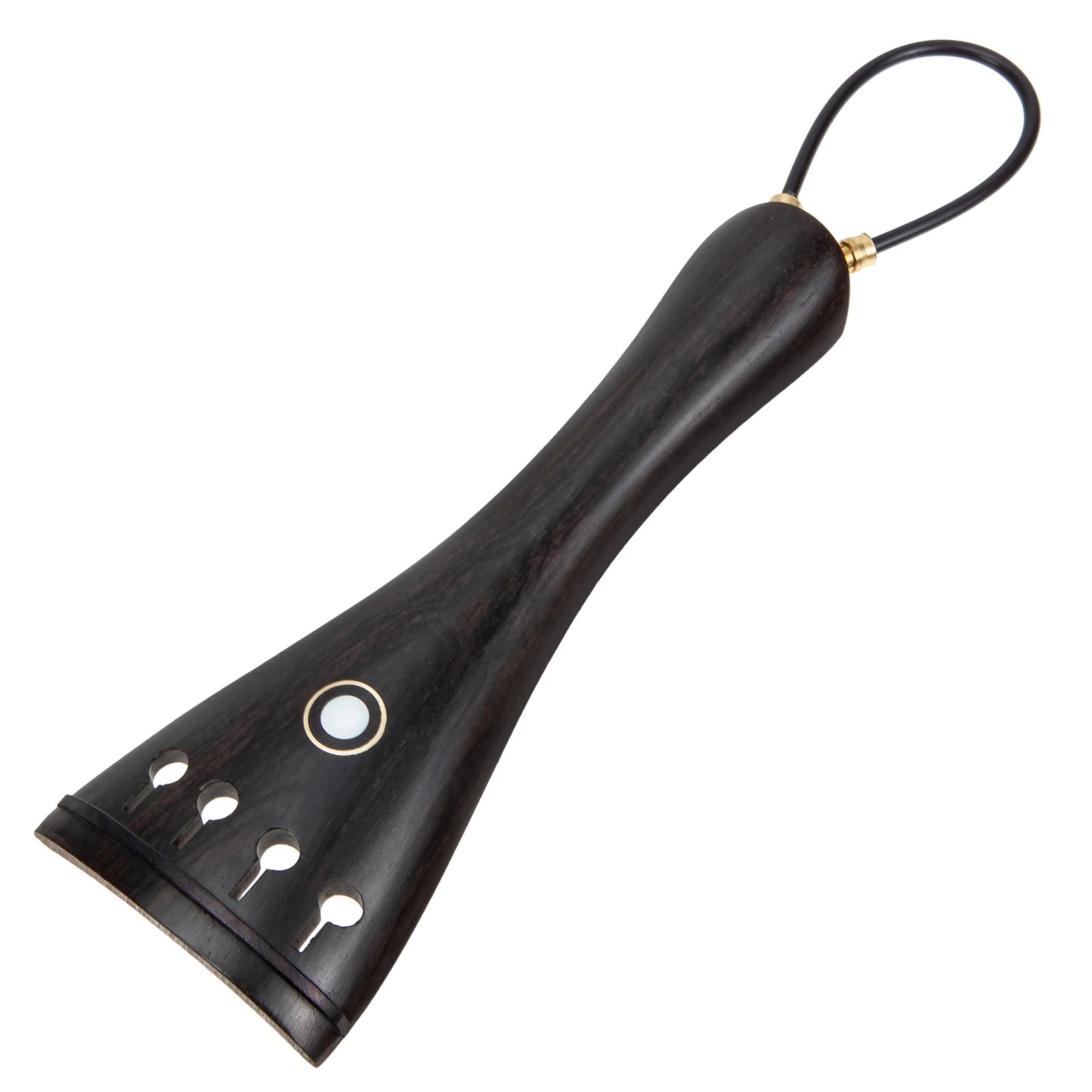

String Pulling Board Accessories Violin Tail Rope Part Plate Tailpiece with Kit Ebony Wire Adjuster