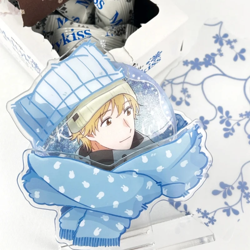 Winter Scarf Series Acrylic Pins Holder Ornaments for 58mm 65mm Anime Pin Creative Badge Protective Case Student Supplies 2026