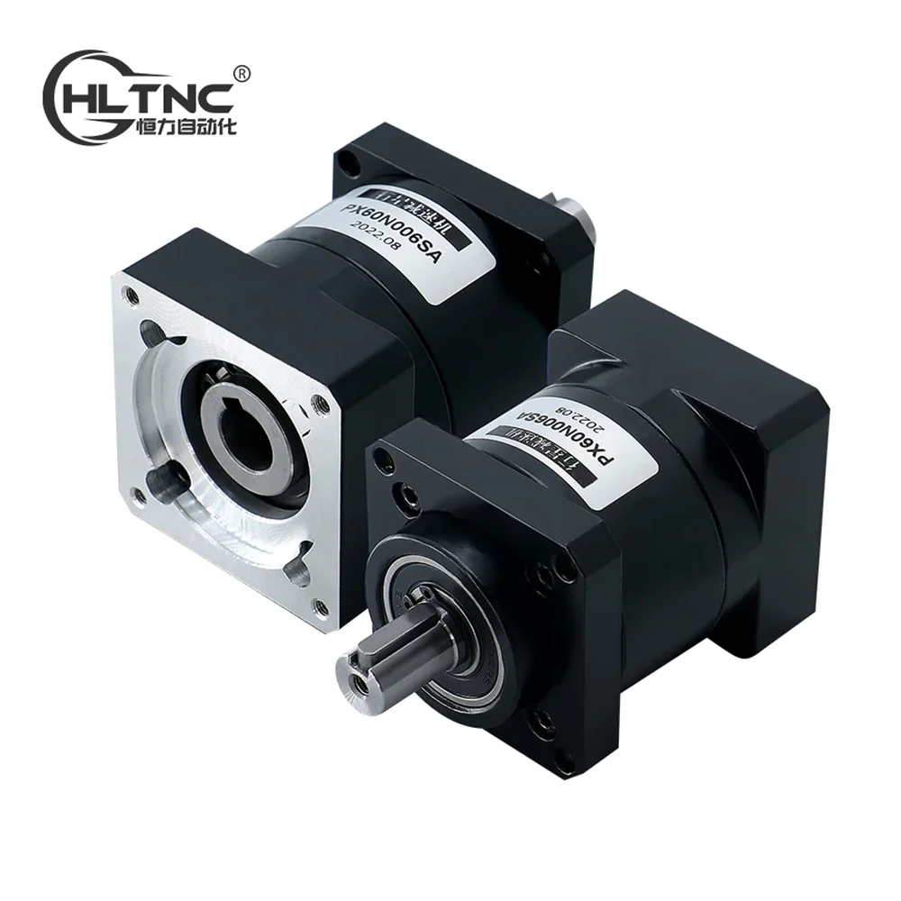 HLTNC NEMA 23 24 Low Noise Ratio 3 4 5 6 8 10 16 20 24 30 36 40 50 60 PX57 PX60 Planetary Gear Reducer Gearbox for Stepper Motor