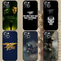 PRF Police S-SEAL Team Phone Case For Apple iPhone 15,14,13,12,11,XS,XR,X,8,7,Pro,Max,Plus,mini Silicone Black Cover
