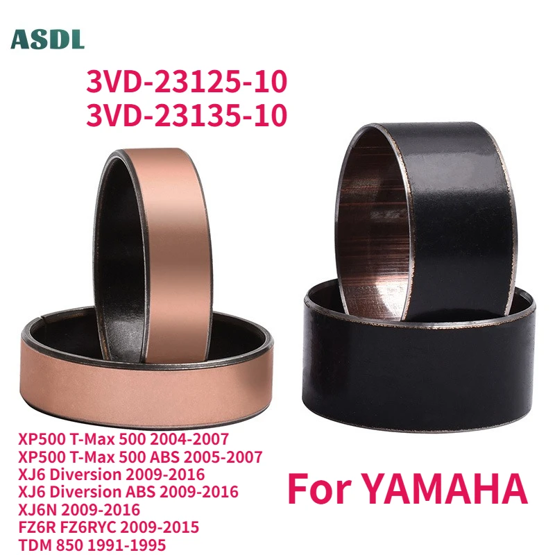 

41mm Fork Bushings External Guide Rails For Yamaha XP500 T-Max 500 XJ6 Diversion XJ6N FZ6R TDM 850 XVS1300 Shock Absorb Up Down