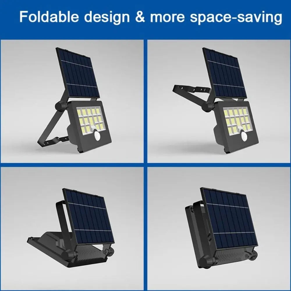 

Solar Powered LED Solar Light Flodable 4 Working Modes Solar Garden Lamp Waterproof Motion Sensor Outdoor Wall Light