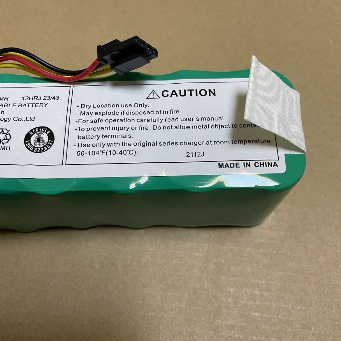 Original Midea sweeping robot battery SC 2000mAH SC2000mAH Ni-MH R1-L102B / 10F1-TR / VR10F1-VG / TW / TG ​​/ CR120