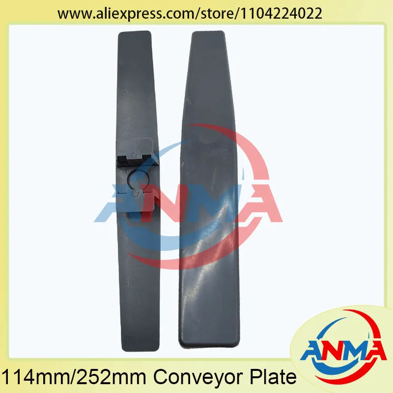 Factory Price 10Pieces Length 114mm/252mm Conveyor Plate White/Black For Muller Martini Printing Machine Spare Parts
