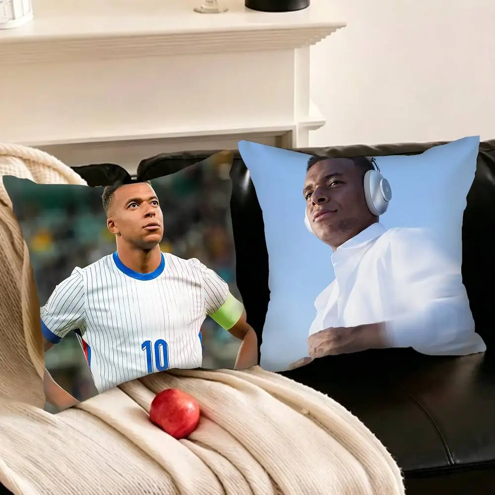 

K-kylian-N M-mbappe-E S-Star-E Pillowcase for Sofa Room Office Decor Printing Protector Cushion Cover Valentine gift Custom