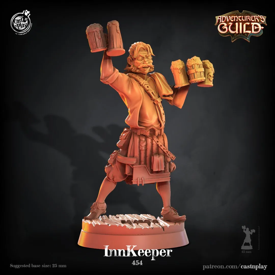 Miniature Resin Model [Tavern Adventurer] Priest Paladin Elf Monk Dnd War Chess Model Unpainted