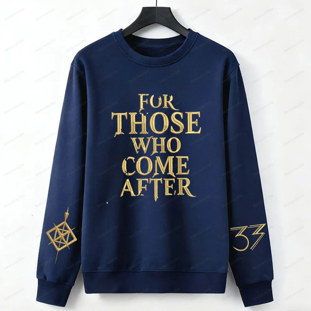 Expedition 33 sweat à capuche imprimé "pour ceux qui viennent après" citation Gamer Gustave Clair Obscur Fan pull de jeu vidéo Clair Obscur pull