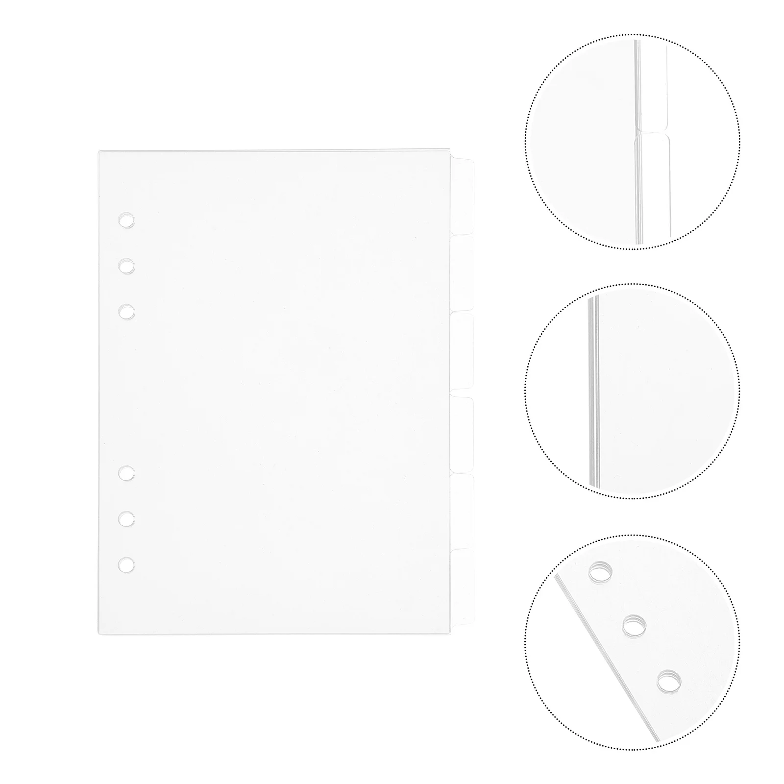 6 قطع من غطاء دفتر الملاحظات الأكريليك الشفاف، صفحات قابلة للإزالة، واقي مخطط المجلات DIY، غلاف شفاف لطلاب المسافرين #1