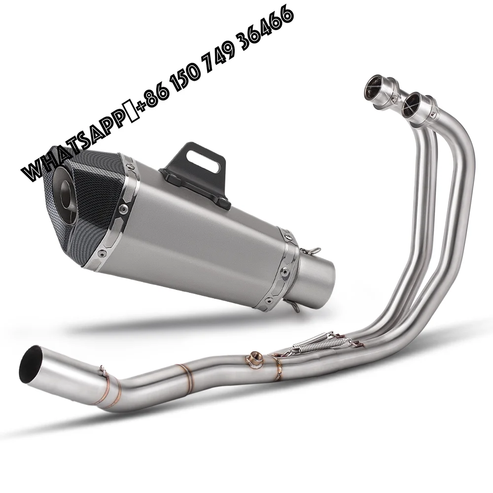 Motorcycle Exhaust Escape Moto Modified Full Systems Front Middle Link Pipe Muffler for YZF-R3 YZF-R25 MT03 2014 -2025