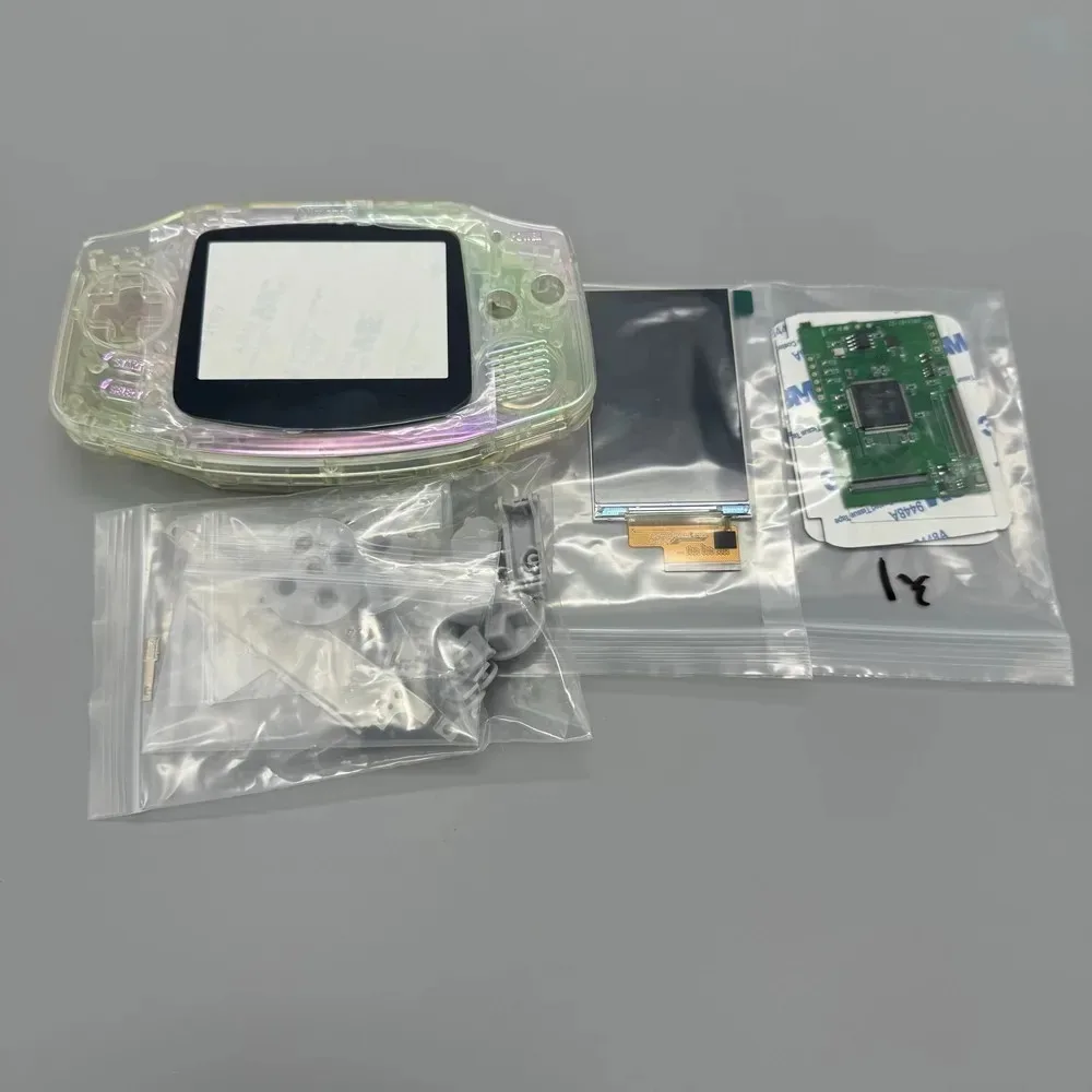 GBA IPS LCD scherm zonder shell-aanpassing, eenvoudig te installeren, 2.9 inch IPS LCD met hoge helderheid en shell-kit voor Gameboy Advance GBA