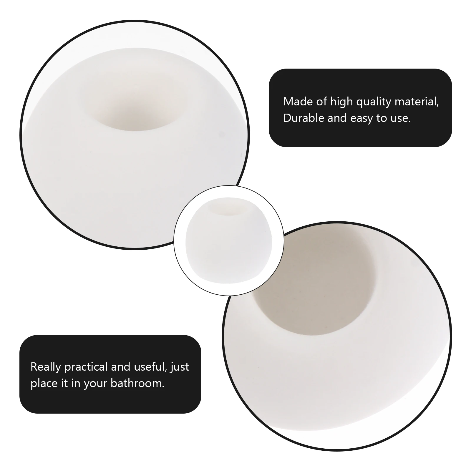 

3 Pcs Toothbrush Stand Base Holder Water-absorbent Rack Bathroom Diatomite Travel