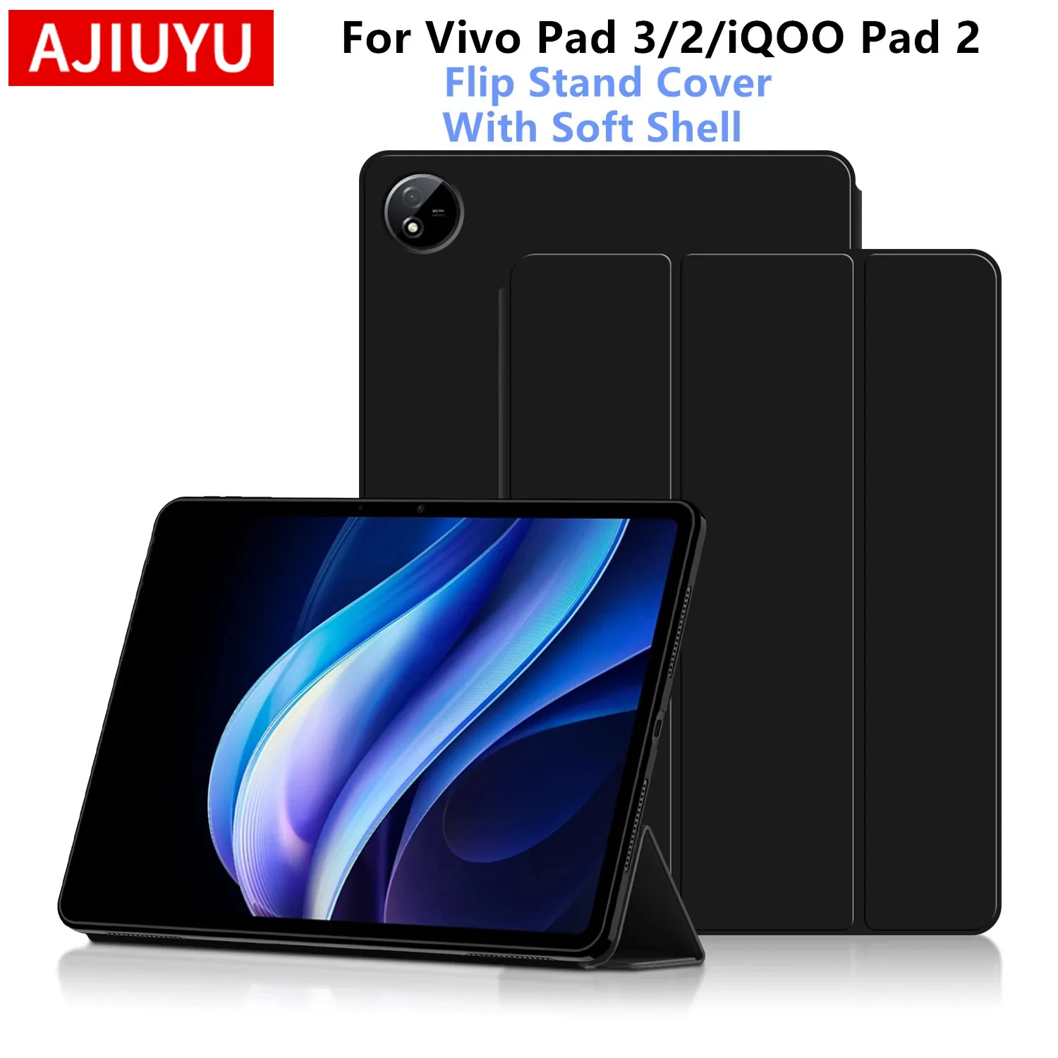 

Чехол для планшета Vivo Pad 3 Pad3 12,1 дюйма 2024, чехол-подставка для Vivo Pad3 Pad 3 iQOO Pad2 Pad 2 12,1 дюйма, защитный чехол