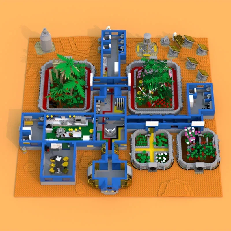 6791pcs MOC Neo-Classic Space Mars Research Center Architectuur Bouwstenen Figuur |   Leren en weergave van speelgoedcadeau-ornament