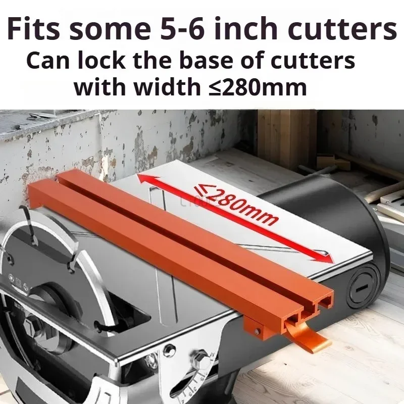 Adjustable Extended Circular Saw Guide Rail Precision Aluminum Alloy Adjustable Cutting Machine Base Guide Woodworking Cutting
