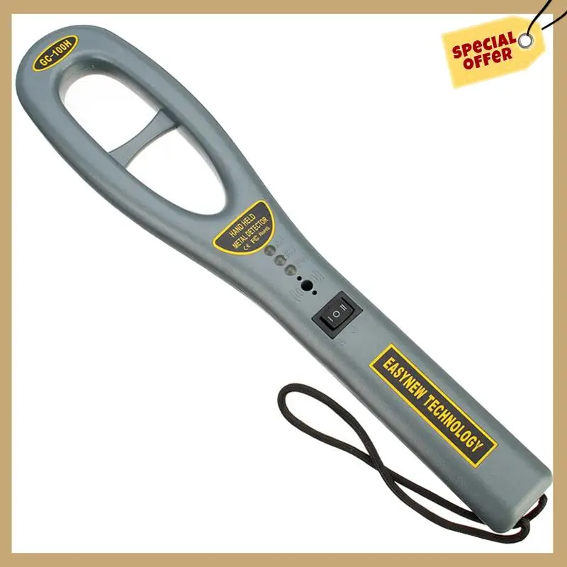 1 pieza GC101H Detector de metales portátil Detector de metales Super escaneo contador de luz gris