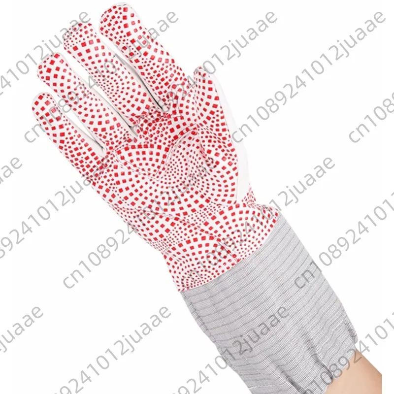 The same domestic fencing gloves children adult foil epee saber gloves non-slip granular competition gloves breathable